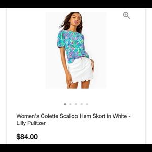 Lilly Pulitzer Scallop Colette Skort